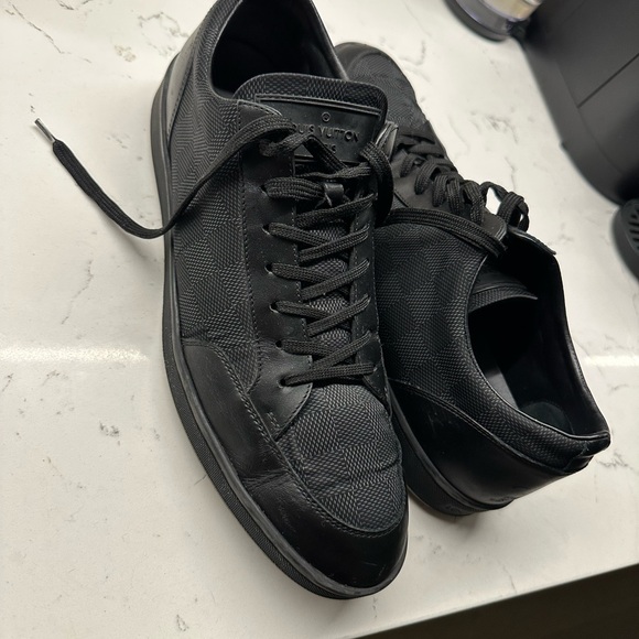 Louis Vuitton black offshore sneakers - 1A35KC - Picture 1 of 6